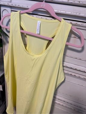 Women’s Yellow Racerback Tank Top NWOT